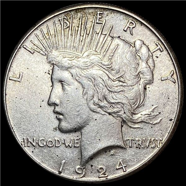 1924-S Silver Peace Dollar CLOSELY UNCIRCULATED