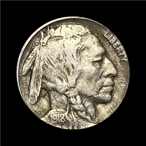 1918-D Buffalo Nickel NEARLY UNCIRCULATED