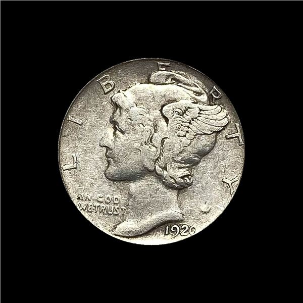 1920-S Silver Mercury Dime NEARLY UNC