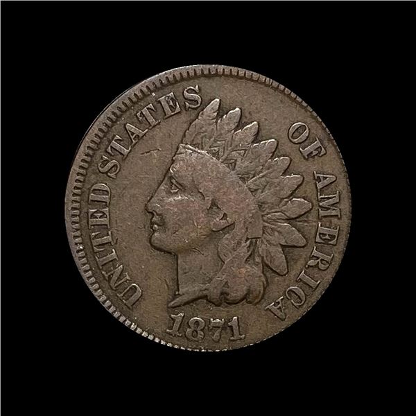 1871 Indian Head Cent NICELY CIRCULATED