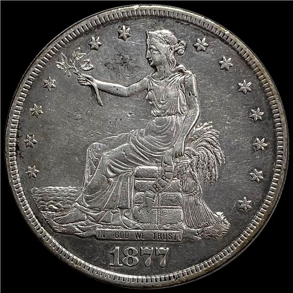 1877-S Silver Trade Dollar NEARLY UNCIRCULATED