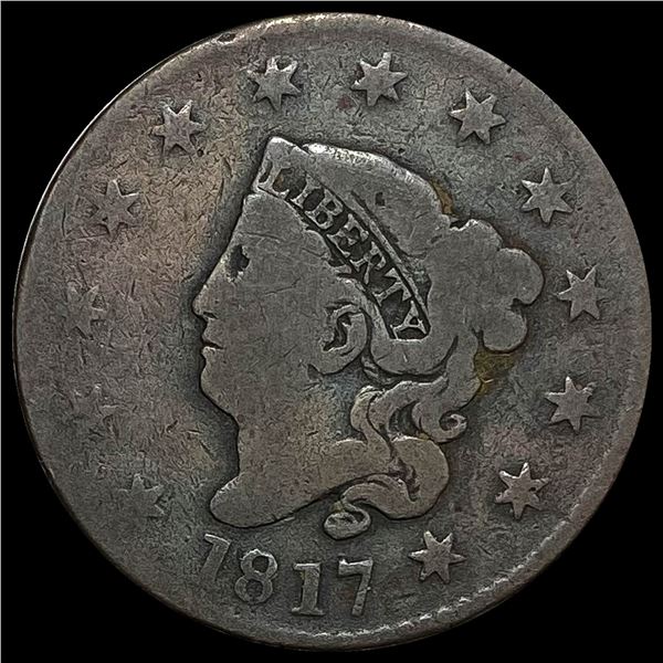 1817 Large Cent Coronet Head NICELY CIRCULATED