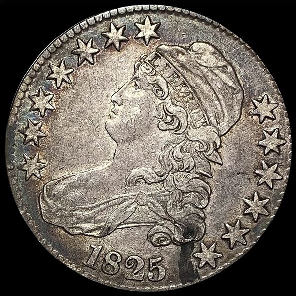 1825 Capped Bust Half Dollar CLOSELY UNCIRCULATED