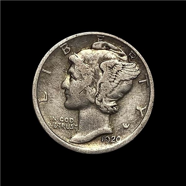 1920-S Silver Mercury Dime LIGHTLY CIRC