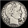 1912-D Silver Barber Half Dollar LIGHTLY CIRCULATED