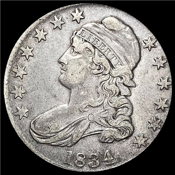 1834 Silver Capped Bust Half Dollar CLOSELY UNCIRCULATED