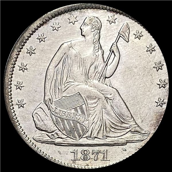 1871-S Seated Liberty Half Dollar UNC