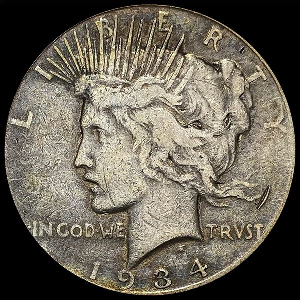 1934-D Silver Peace Dollar LIGHTLY CIRC