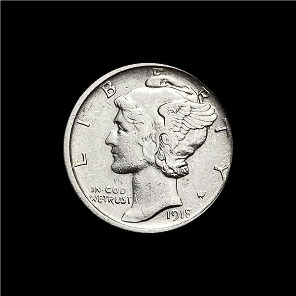 1918-S Mercury Dime CLOSELY UNC