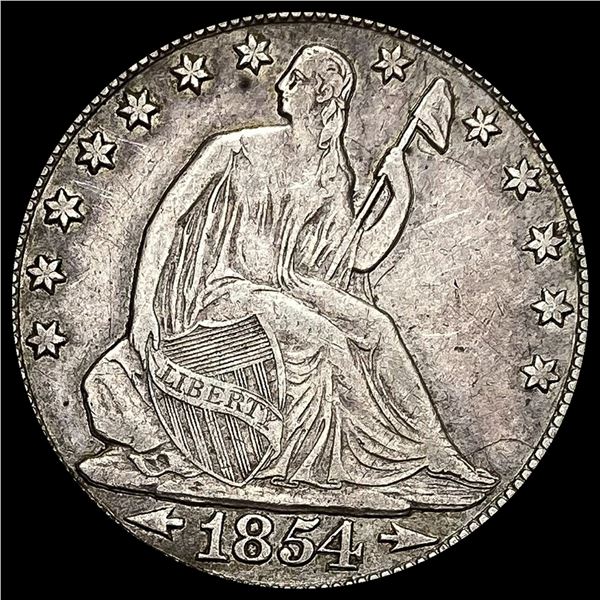 1854-O Silver Half Dollar NEARLY UNCIRCULATED