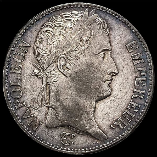 1809-A Silver 5 Francs Napoleon I France CHOICE AU