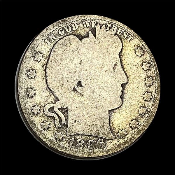 1896-O Barber Silver Quarter NICE CIRC