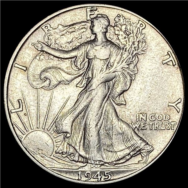 1945-D Walker Half Dollar CHOICE AU