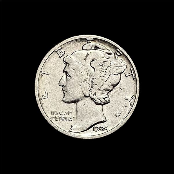 1924-S Mercury Dime LIGHTLY CIRC