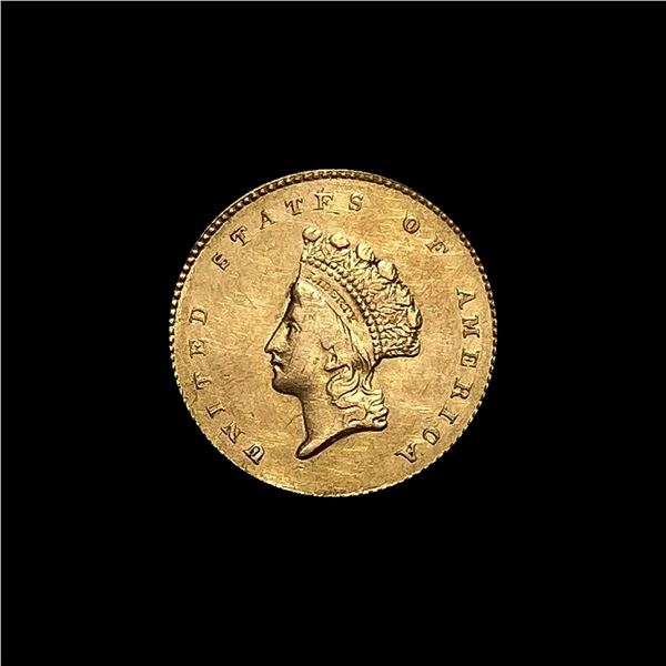 1854 Gold $1 Type 1 CHOICE AU