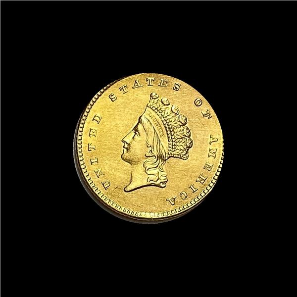 1854 Gold $1 Indian Head Type 2 UNCIRCULATED