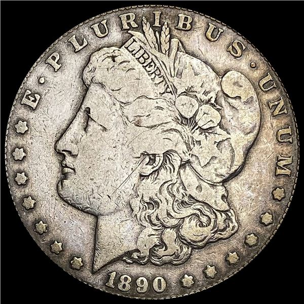1890-CC Silver Morgan Dollar LIGHTLY CIRCULATED
