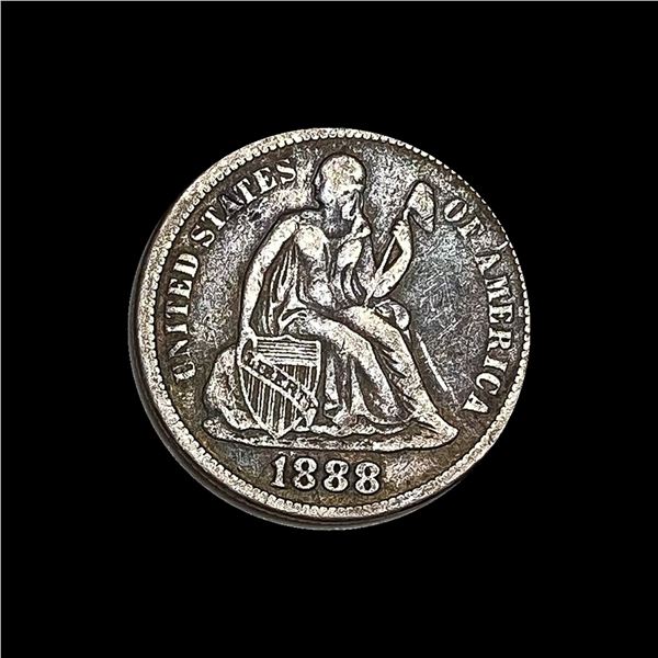 1888 Seated Liberty Dime NICELY CIRCULATED