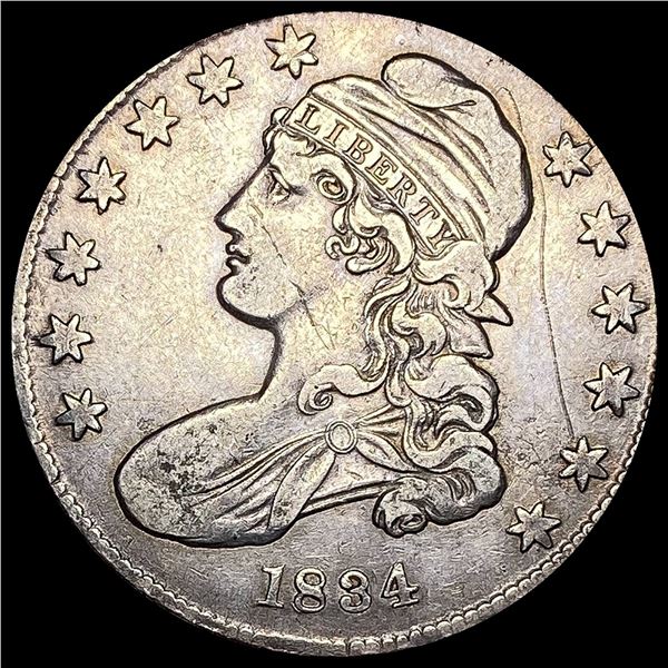 1834 Silver Capped Bust Half Dollar LIGHTLY CIRCULATED