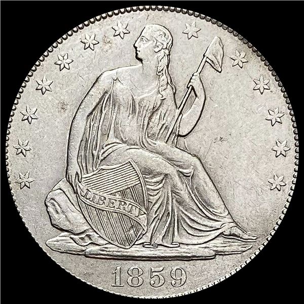 1859 Seated Liberty Half Dollar CLOSELY UNCIRCULATED