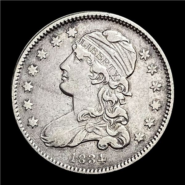 1834 Capped Bust Silver 25C CLOSELY UNCIRCULATED