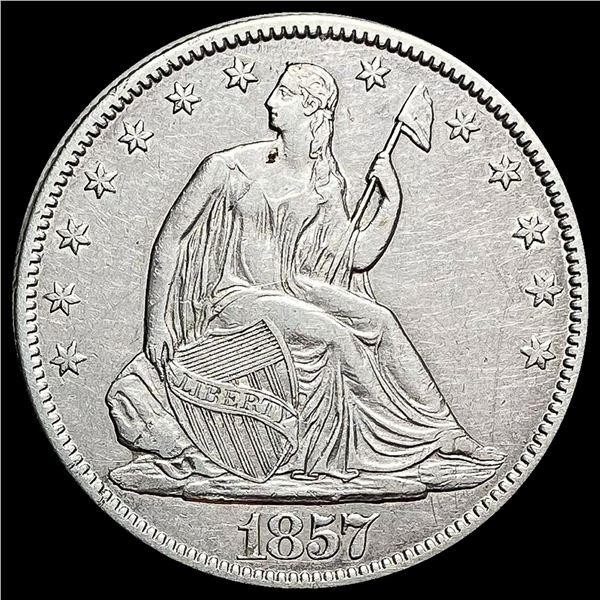 1857-O Seated Liberty Half Dollar CLOSELY UNCIRCULAT