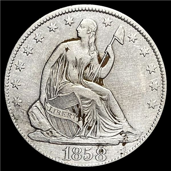 1858-O Silver Half Dollar HIGH GRADE