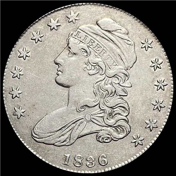 1836 Silver Half Dollar (Capped Bust) CLOSELY UNCIRCULATED