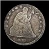 Image 1 : 1861 Seated Liberty Quarter NICELY CIRCULATED