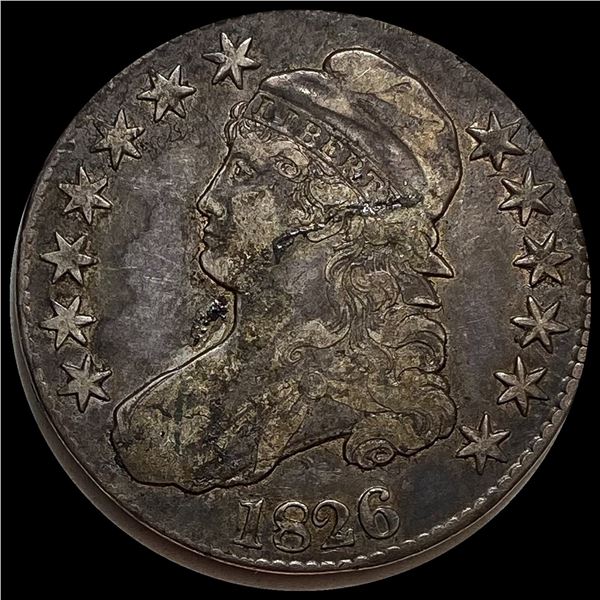 1826 Capped Bust Half Dollar LIGHTLY CIRCULATED