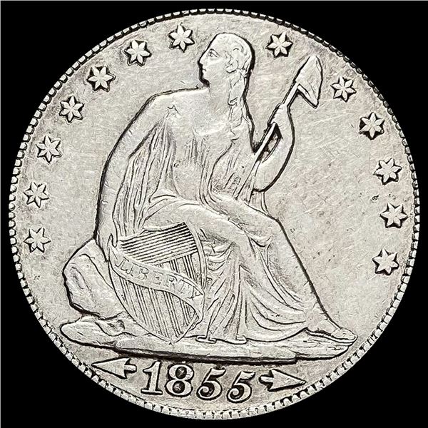1855-O Silver Half Dollar CLOSELY UNCIRCULATED