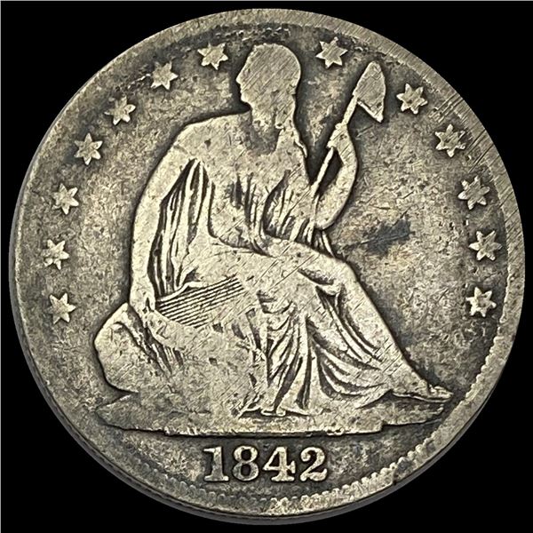 1842-O Silver Half Dollar NICELY CIRCULATED