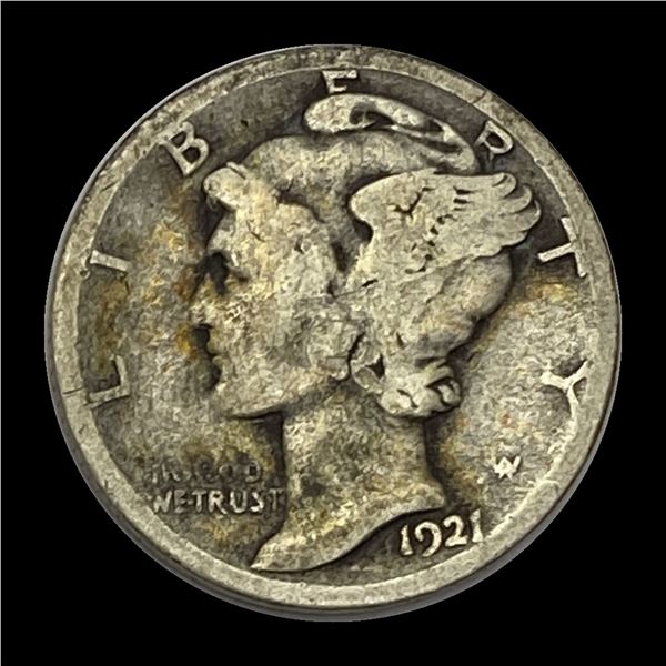 1921-D Mercury Dime NICELY CIRCULATED