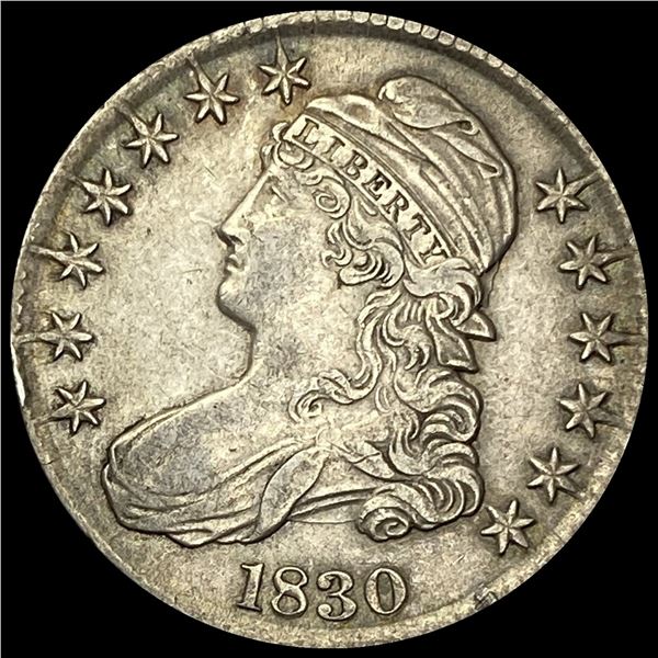1830 Capped Bust Half Dollar CLOSELY UNCIRCULATED