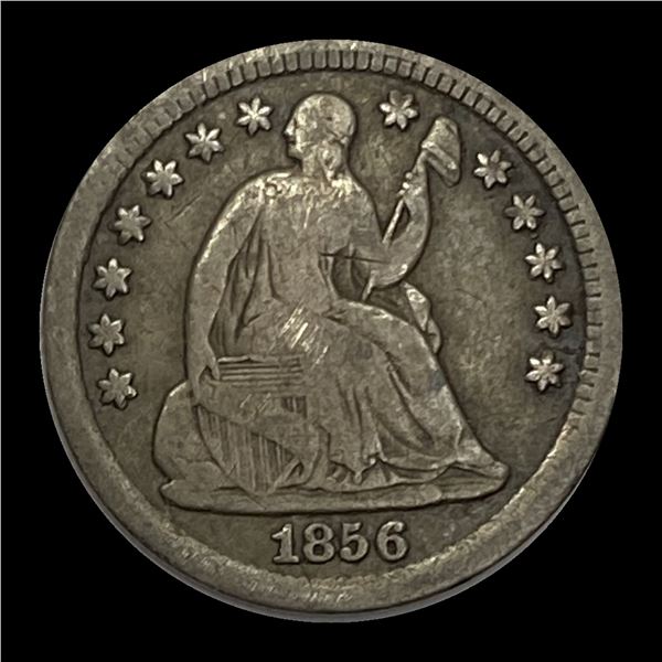 1856 Seated Liberty Half Dime NICELY CIRCULATED