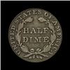 Image 2 : 1856 Seated Liberty Half Dime NICELY CIRCULATED