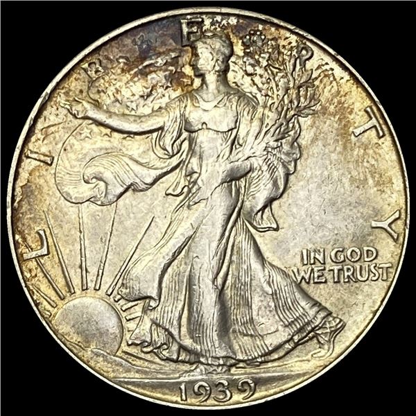 1939-D Silver Walking Liberty Half Dollar CHOICE AU