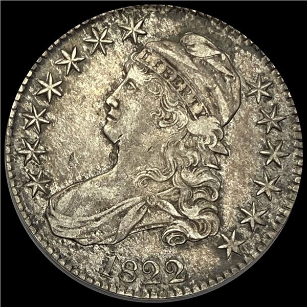 1822 Capped Bust Half Dollar NEARLY UNCIRCULATED