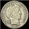 1902-S Silver Barber Dime NICELY CIRCULATED