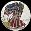 1999 1 oz Silver American Eagle Colorized GEM BU