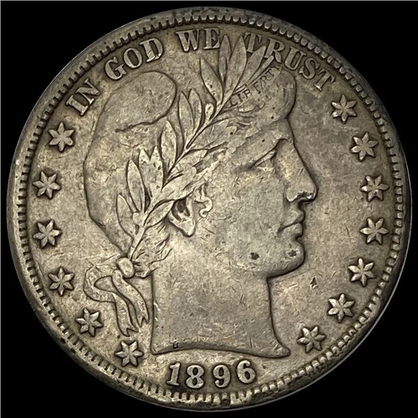 1896 Barber Half Dollar LIGHTLY CIRCULATED