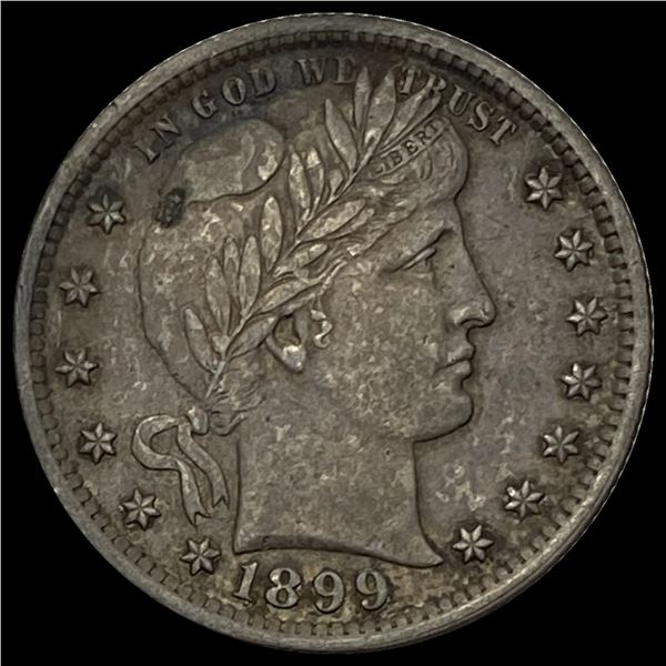 1899 Barber Silver Quarter CLOSELY UNCIRCULATED