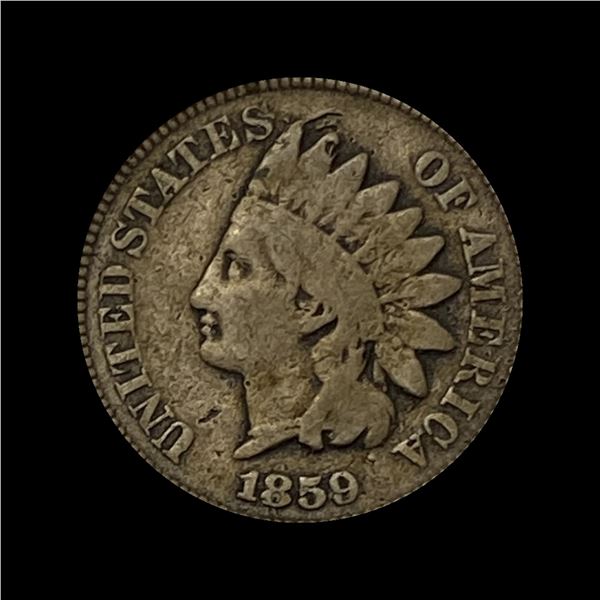 1859 Copper-Nickel Indian Head Cent NICELY CIRCULATED
