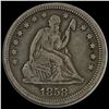 1858 Seated Liberty Quarter NICELY CIRCULATED