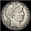 1909 Silver Half Dollar Barber LIGHTLY CIRCULATED