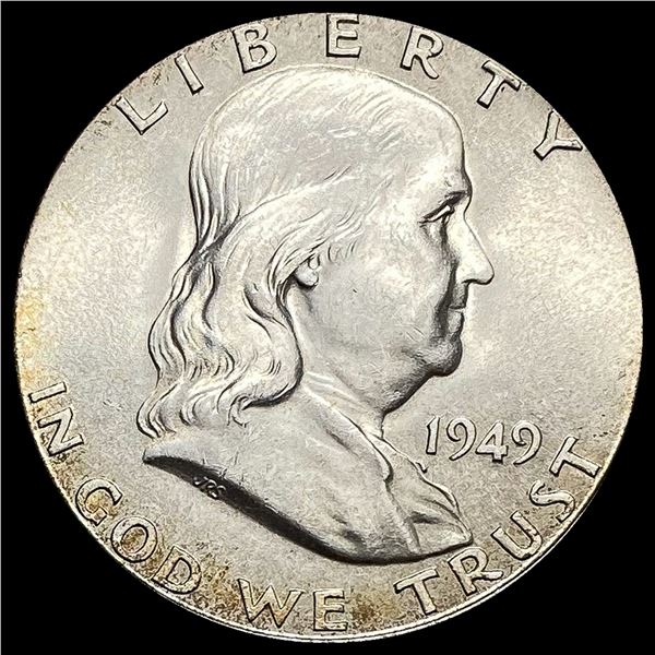 1949-D Franklin Silver Half Dollar GEM BU