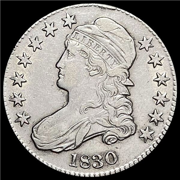 1830 Capped Bust Half Dollar CHOICE AU