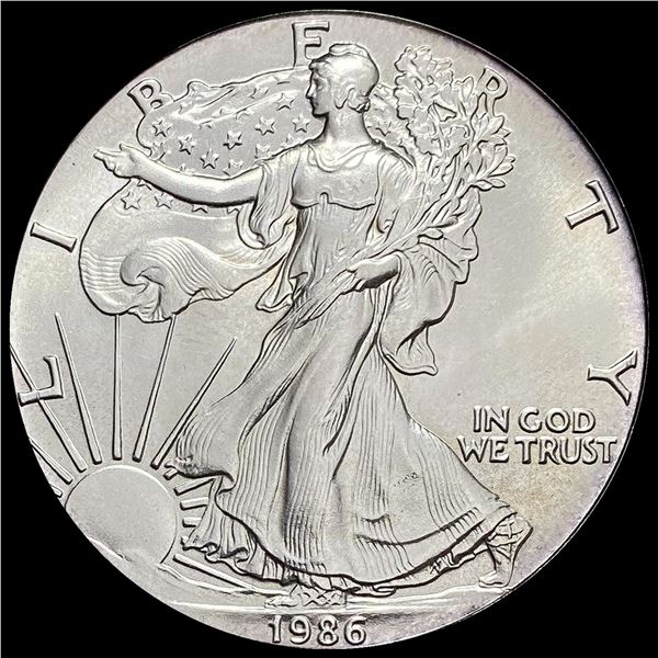 1986 1 oz Silver American Eagle $1 SUPERB GEM BU