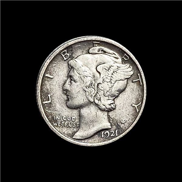 1921 Silver Mercury Dime LIGHTLY CIRCULATED