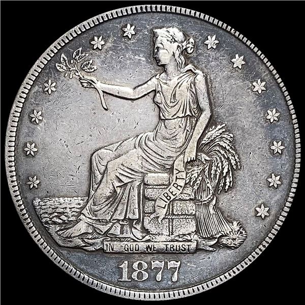 1877-S Silver Trade Dollar NEARLY UNCIRCULATED